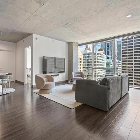 Linea Luxury Living With Indoor Pool And Rooftop Views In The Loop Chicago Exterior photo