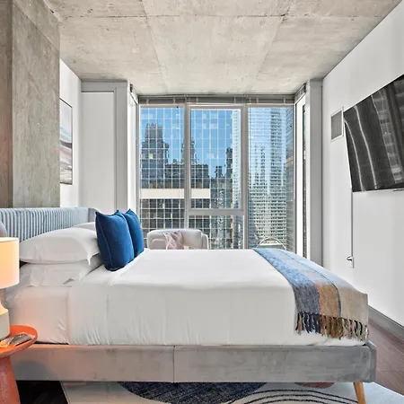 Linea Luxury Living With Indoor Pool And Rooftop Views In The Loop Chicago Exterior photo