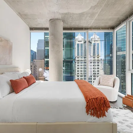 Linea Luxury Living With Indoor Pool And Rooftop Views In The Loop Chicago Exterior photo